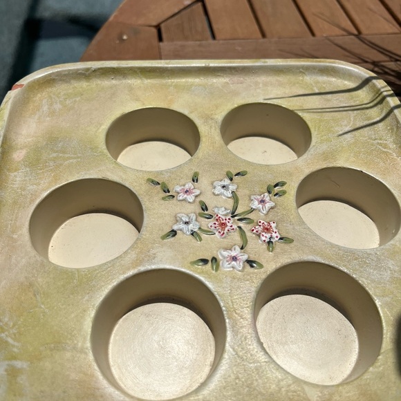 Vintage Partylite Candle Holder Terrace Blossom -Tea Lights - Picture 4 of 14